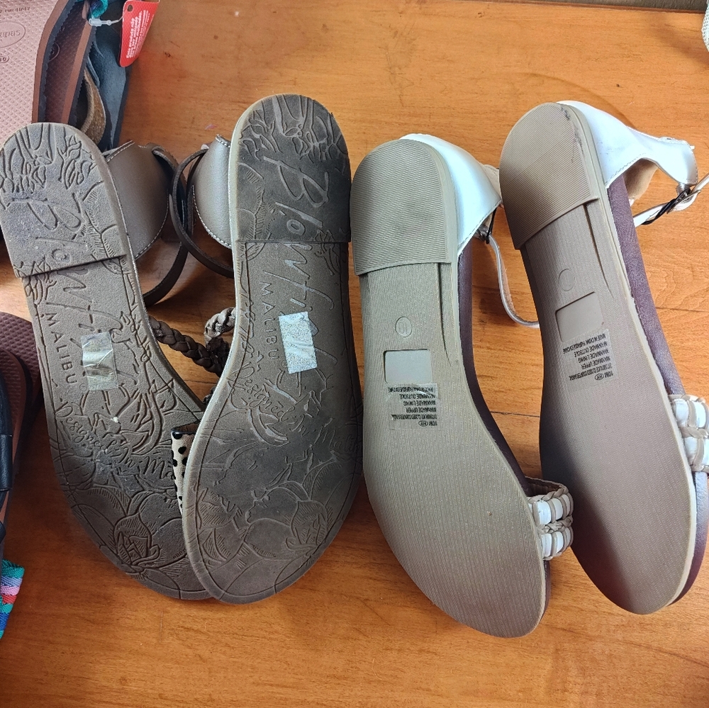 2 pairs ankle Straps Gladiator sandals bundles Blowfish & Maurices women Sz 10 - Picture 9 of 9
